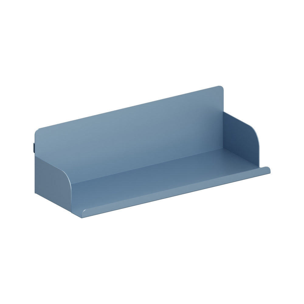 Mensola da parete in acciaio 40x15x12 cm blu ceruleo - Pop