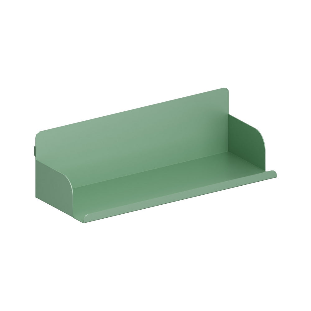 Mensola metallica color salvia da parete design moderno 40x15x12 cm - Pop