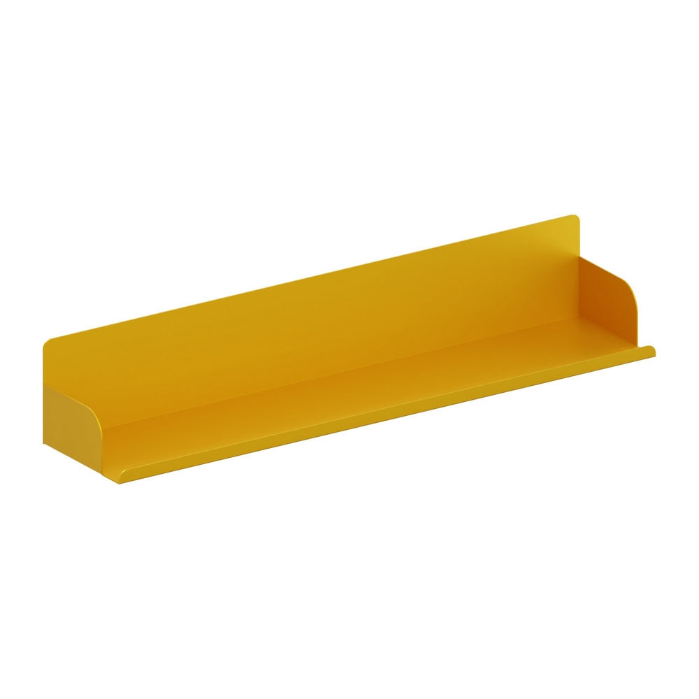 Mensola in metallo da muro 70x15x12cm senape - Pop