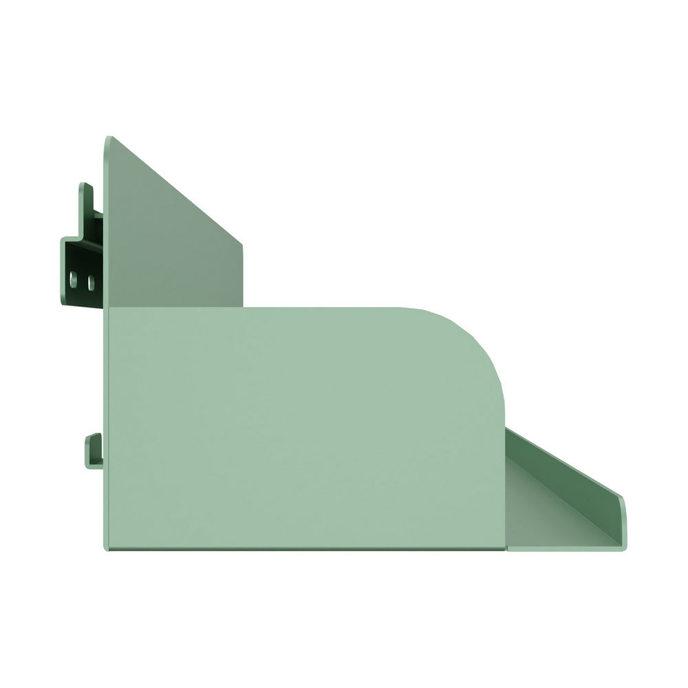 Mensola da parete in metallo 70x15x12cm verde salvia - Pop
