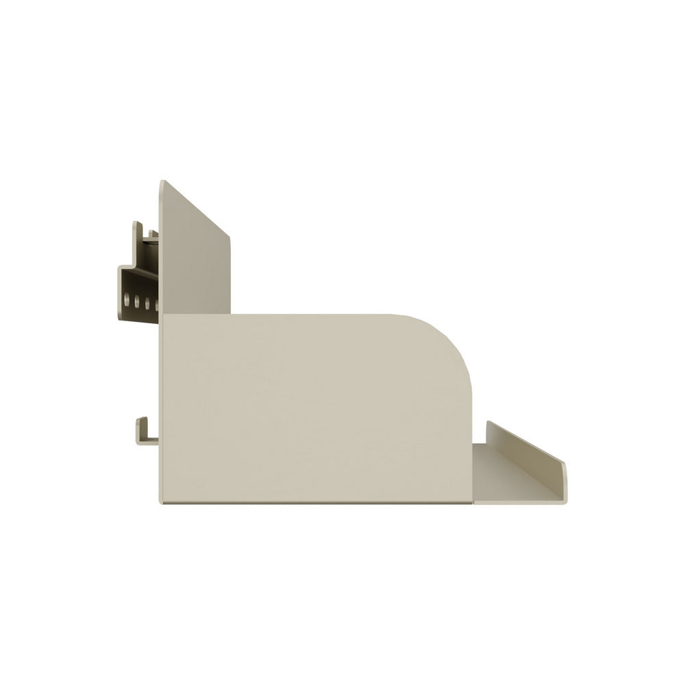 Mensola da muro in acciaio 40x15x12 cm avorio - Pop