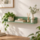 Mensola da parete in metallo 70x15x12cm verde salvia - Pop