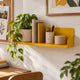 Mensola a muro in acciaio 40x15x12 cm senape - Pop