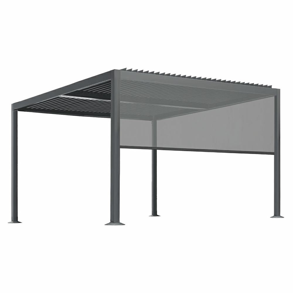Tenda antracite Eden 4m per pergola con telecomando incluso