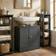 Mobile bagno sottolavabo grigio 60x30x60 - Caroline