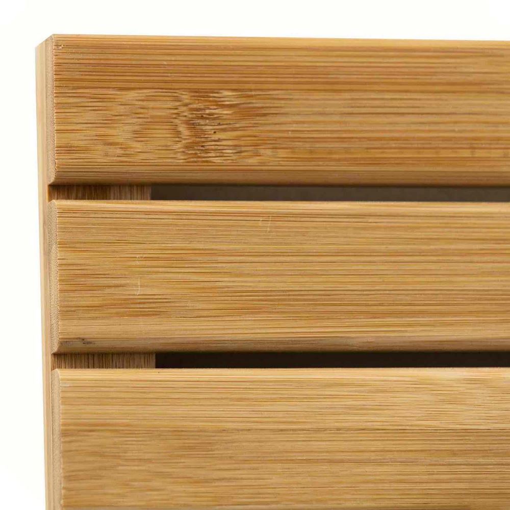 Pedana doccia in legno di bambù 100x50 cm