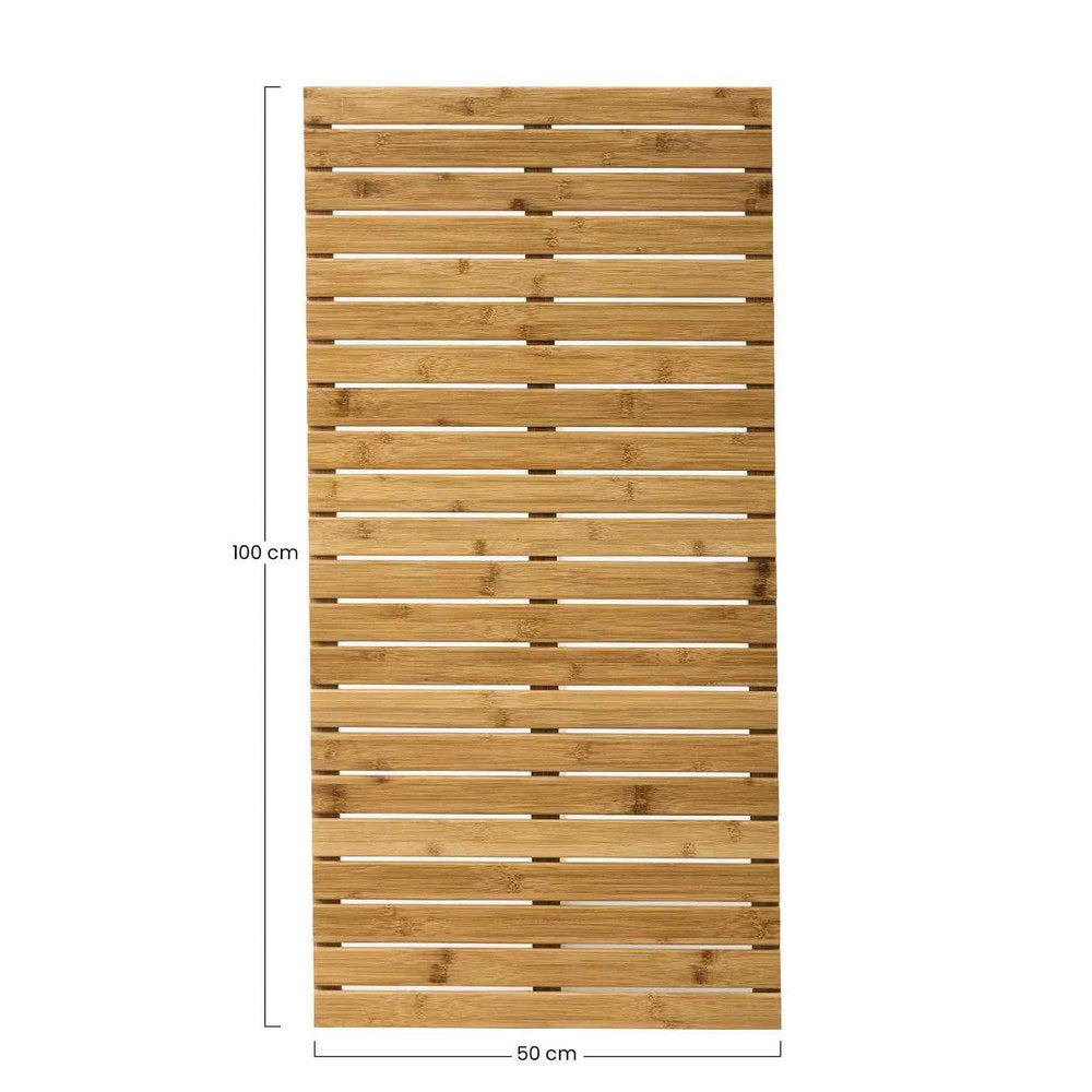 Pedana doccia in legno di bambù 100x50 cm