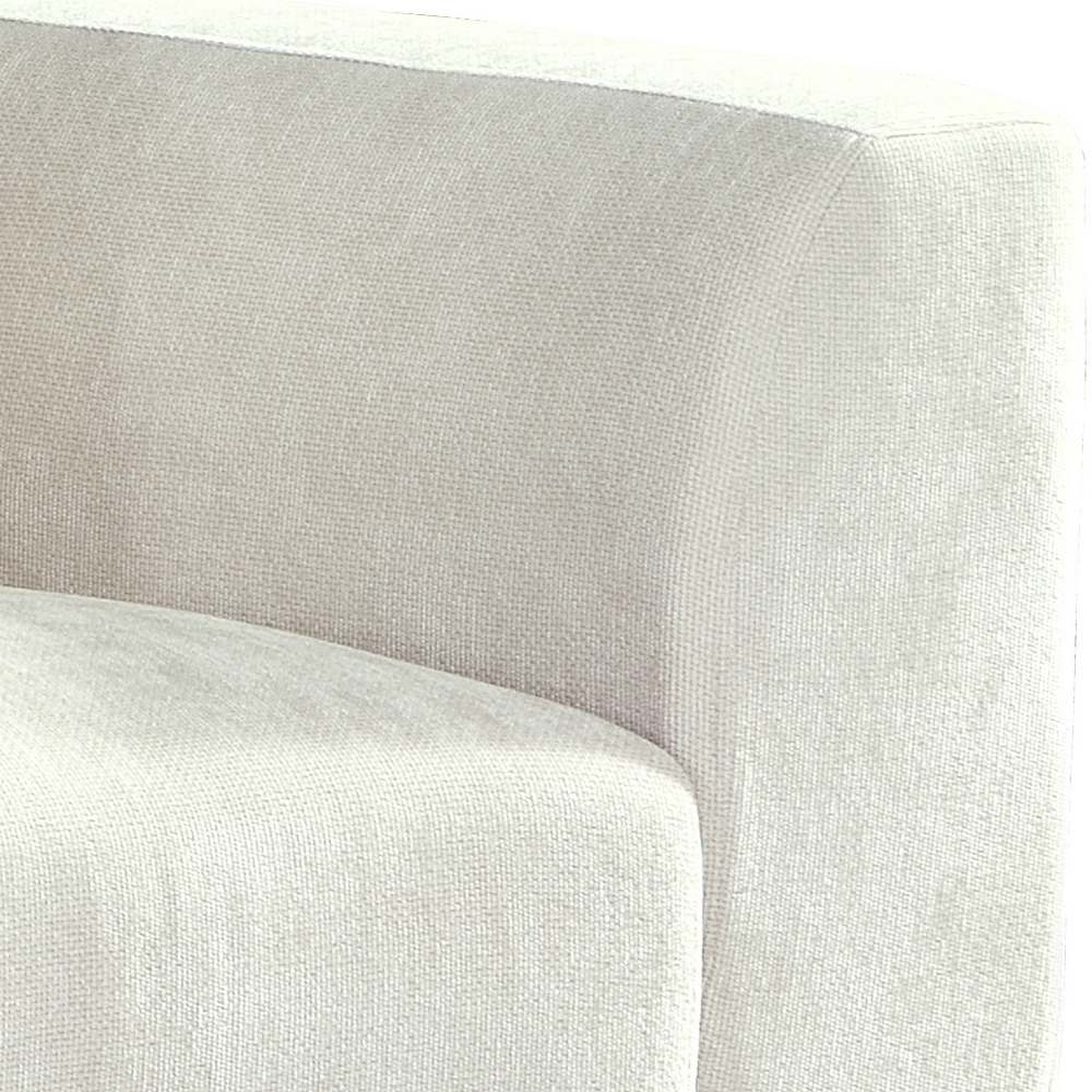 Divano 3 posti in tessuto beige 252x99x72 cm - Cloe