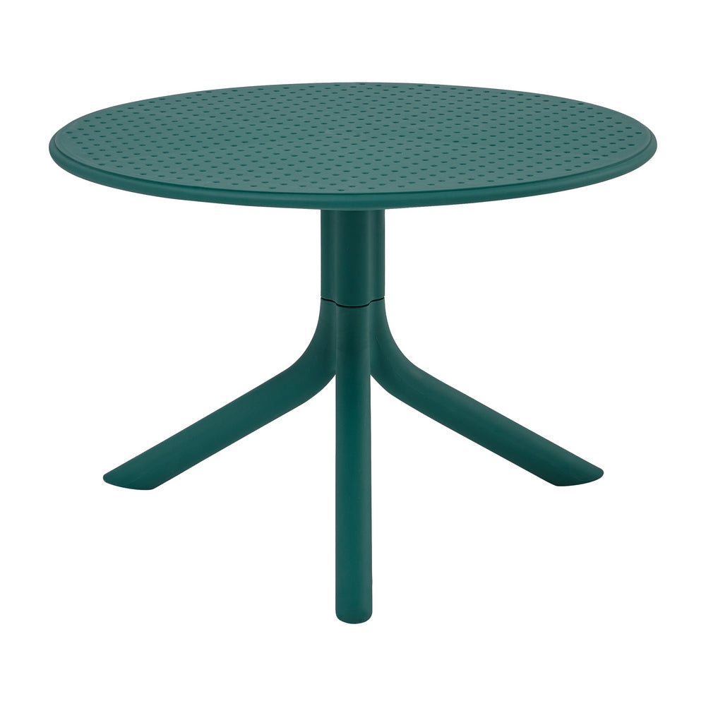 Tavolino basso da esterno in polipropilene 60x60x41cm verde petrolio – Obidos